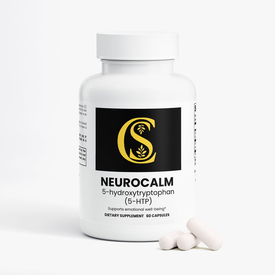 NeuroCalm, 5-HTP Capsules, normal serotonin levels, daily calm supplement, holistic wellness