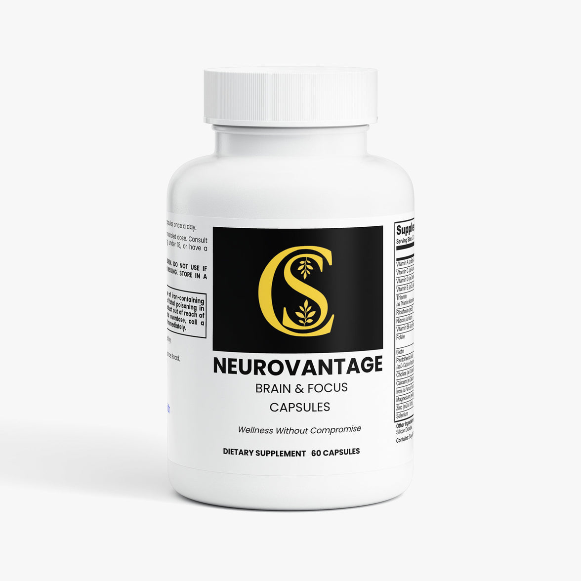 Cromwell & Smith, Neuro Vantage, Brain & Focus Capsules, cognitive support capsules, brain health supplement