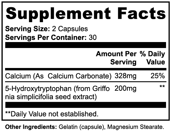 Cromwell & Smith NeuroCalm, serotonin support capsules, 5-HTP supplement, daily calm, holistic wellness