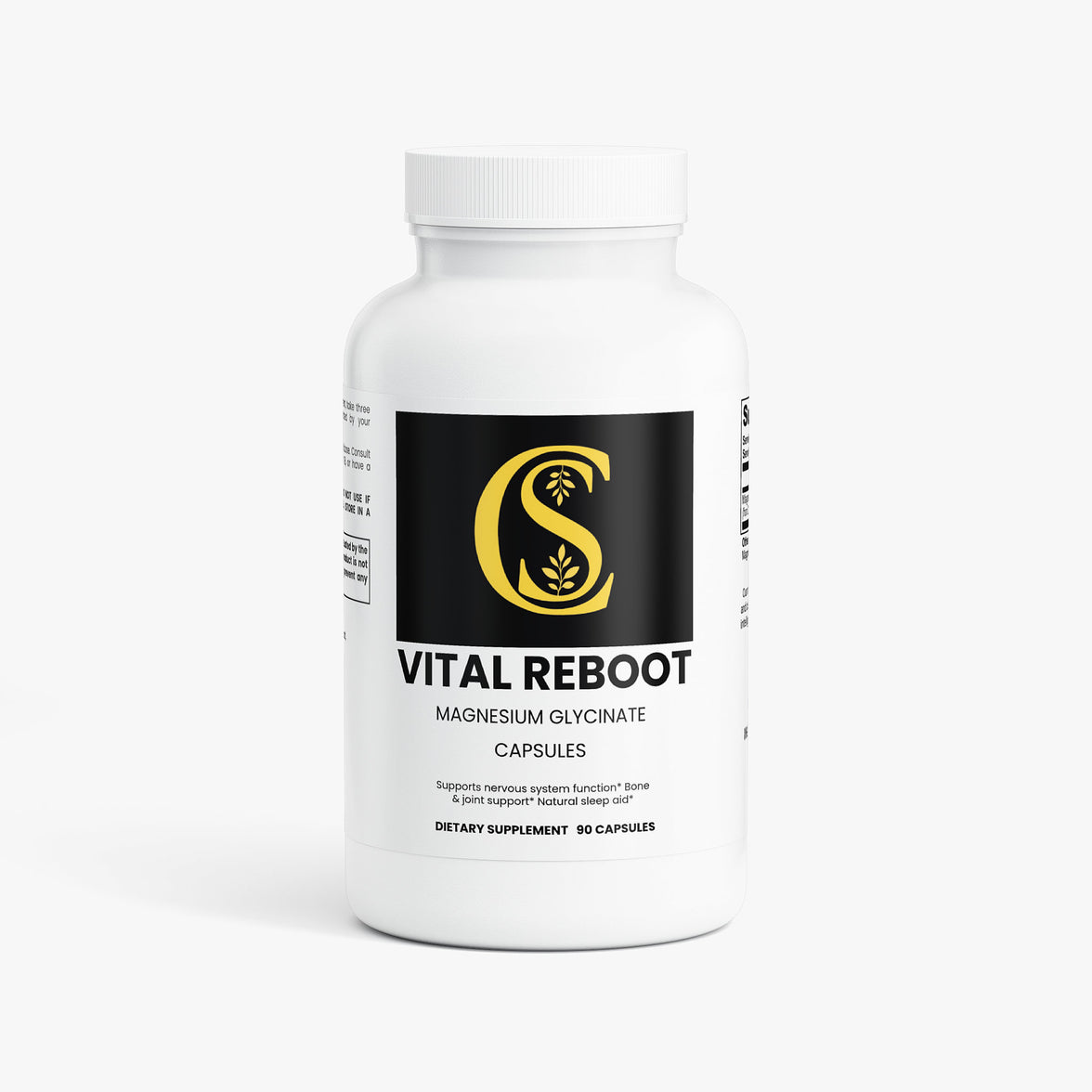 Cromwell & Smith, Vital Reboot, Magnesium Glycinate Capsules, magnesium supplement, relaxation support
