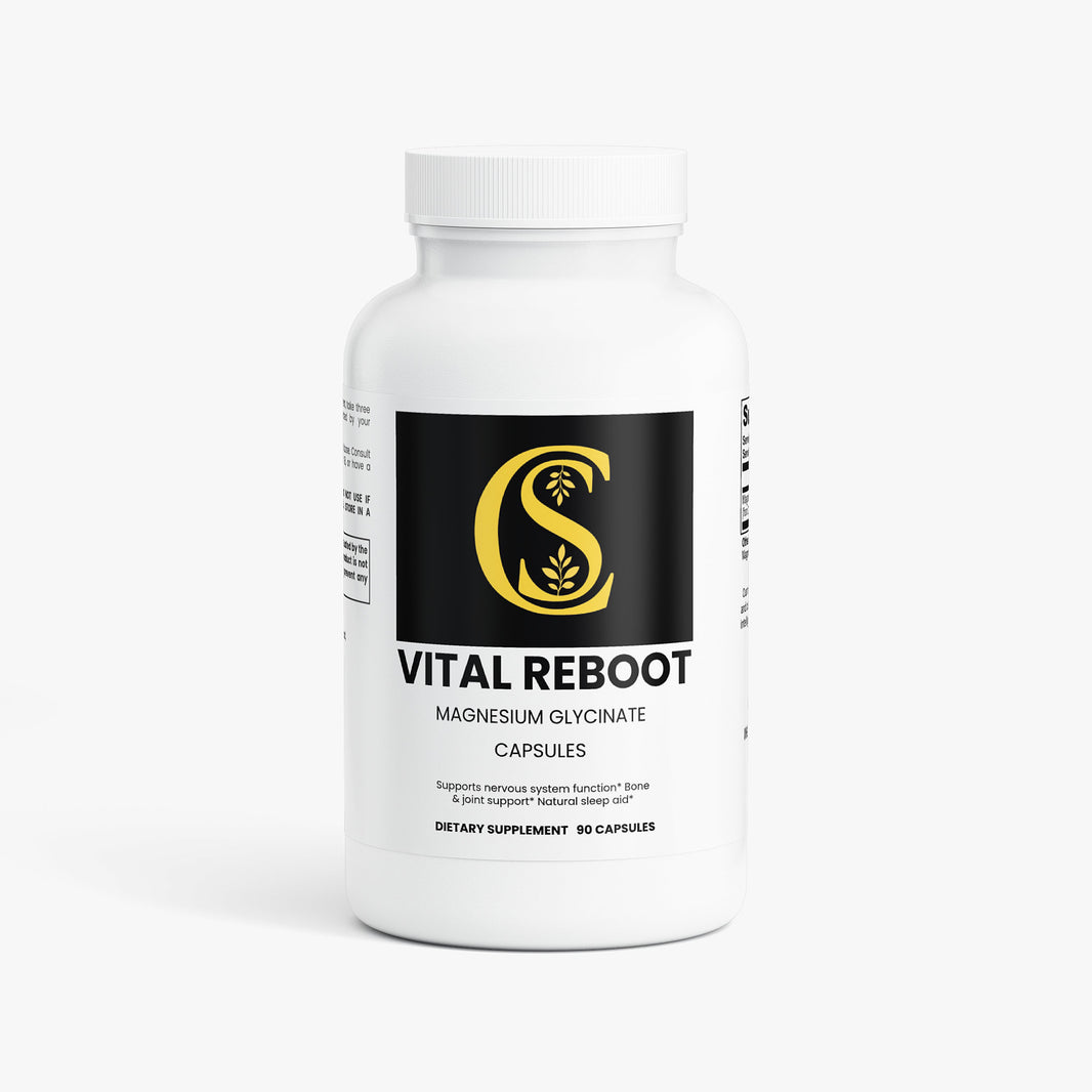 Cromwell & Smith, Vital Reboot, Magnesium Glycinate Capsules, magnesium supplement, relaxation support
