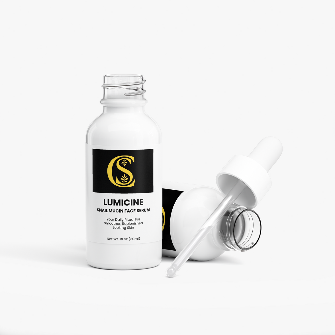 Lumicine Snail Mucin Face Serum, hyaluronic acid serum, collagen face serum, snail secretion filtrate, skin texture serum