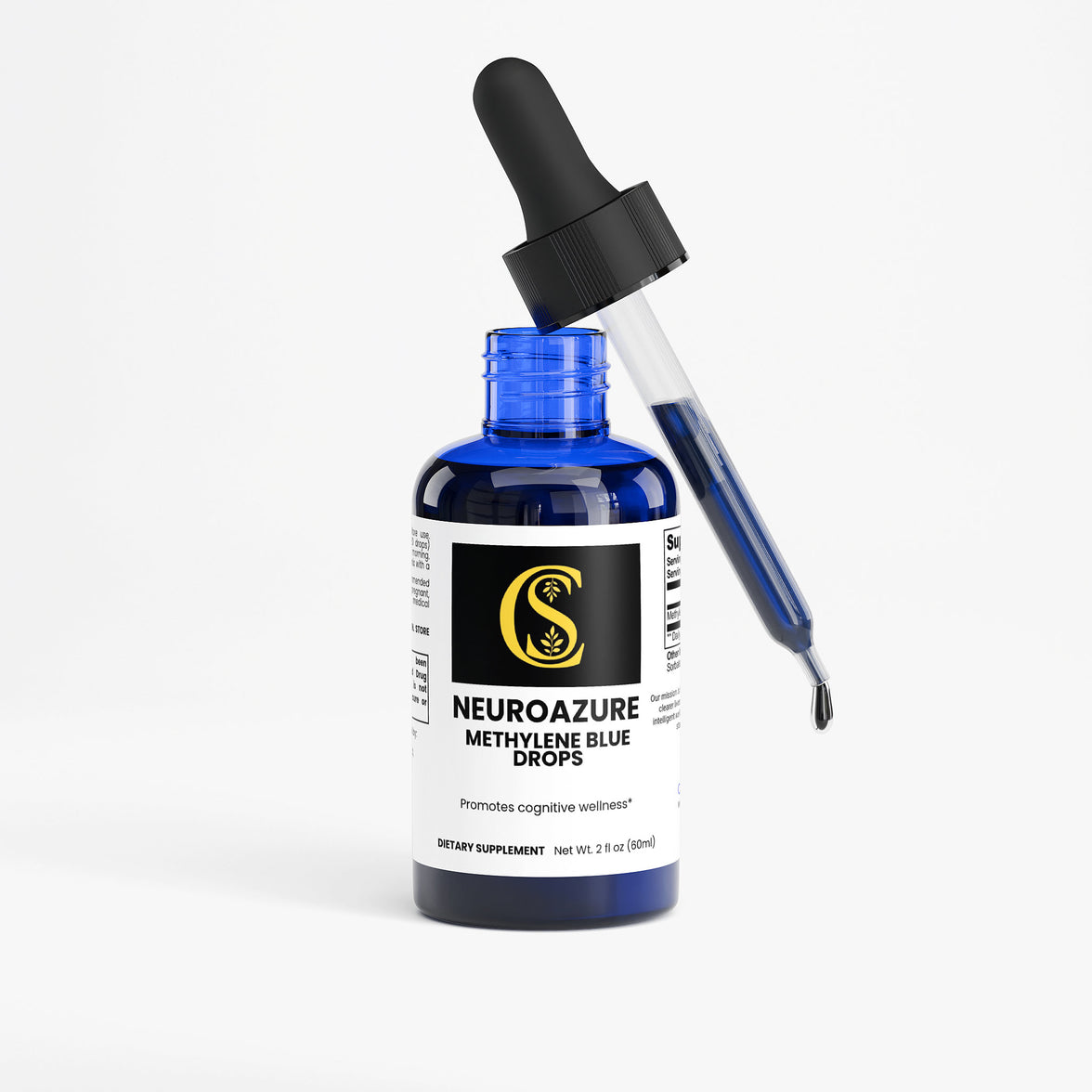 NeuroAzure, Methylene Blue Drops, mitochondrial support, cellular metabolism, daily liquid supplement