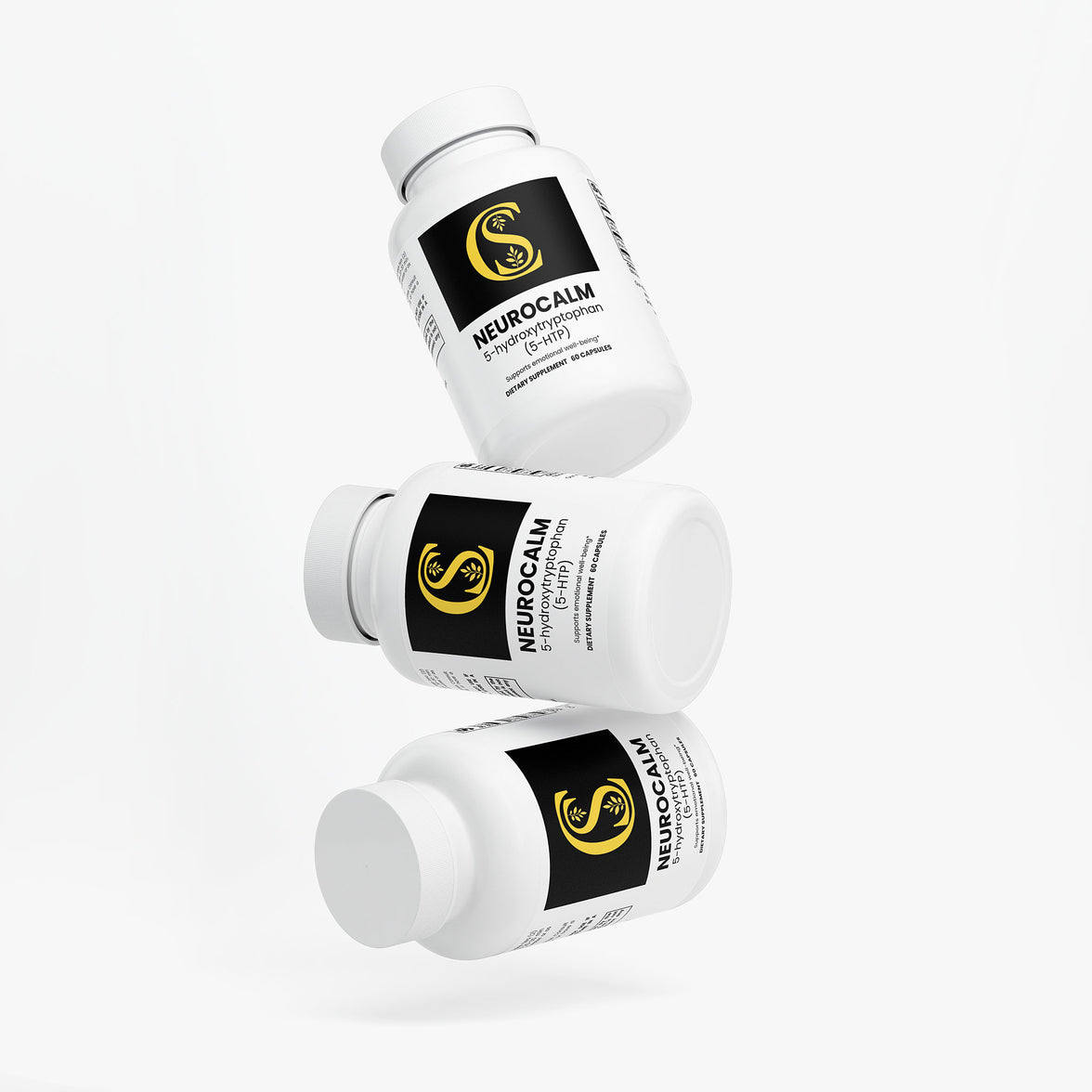 NeuroCalm 5-HTP supplement, daily calm support, serotonin support, adult wellness, USA made